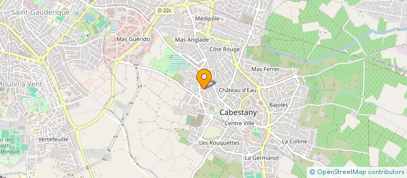 localisation de l'entreprise SCI VESTA  CABESTANY