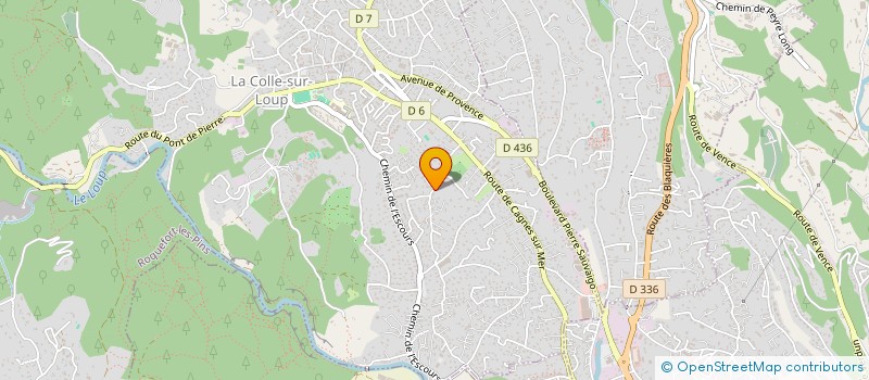 localisation de l'entreprise SCI VESTA  LA COLLE-SUR-LOUP