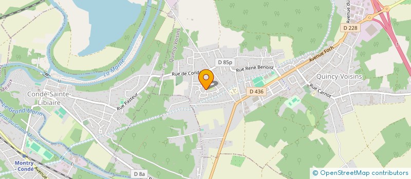 localisation de l'entreprise SCI VESULA  QUINCY-VOISINS