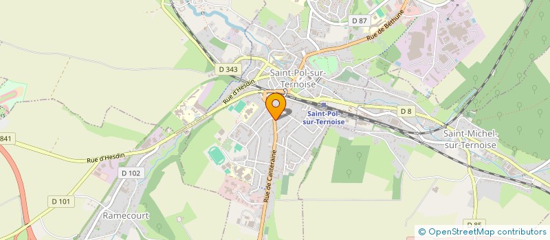 localisation de l'entreprise SCI VET-CANTERAINE  SAINT-POL-SUR-TERNOISE
