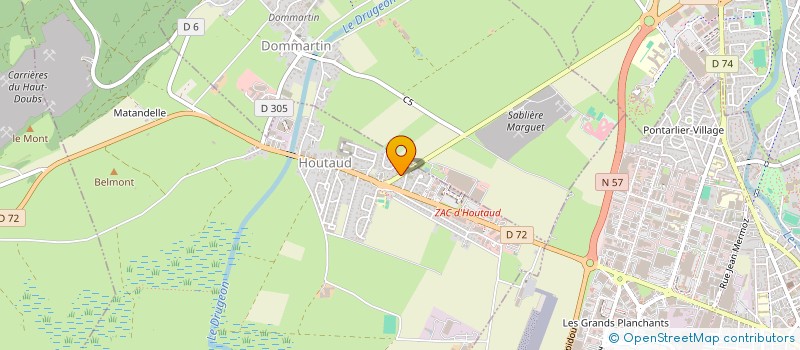 localisation de l'entreprise SCI VET HOUTAUD  HOUTAUD