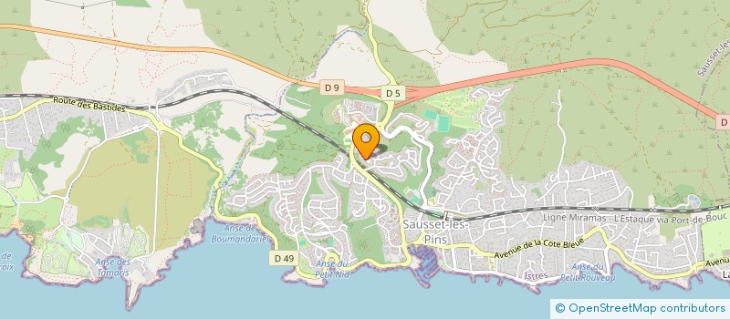 localisation de l'entreprise SCI VET58PAGES  SAUSSET-LES-PINS