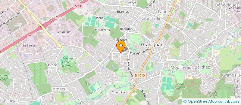 localisation de l'entreprise SCI VETALBE à GRADIGNAN