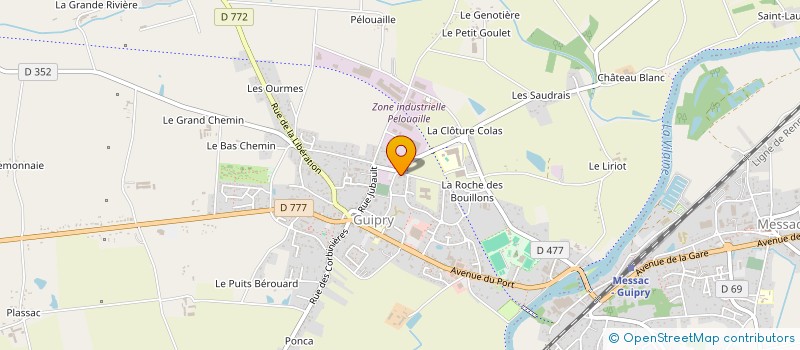 localisation de l'entreprise SCI VETERINAIRE DE LA CREPINIERE  GUIPRY-MESSAC