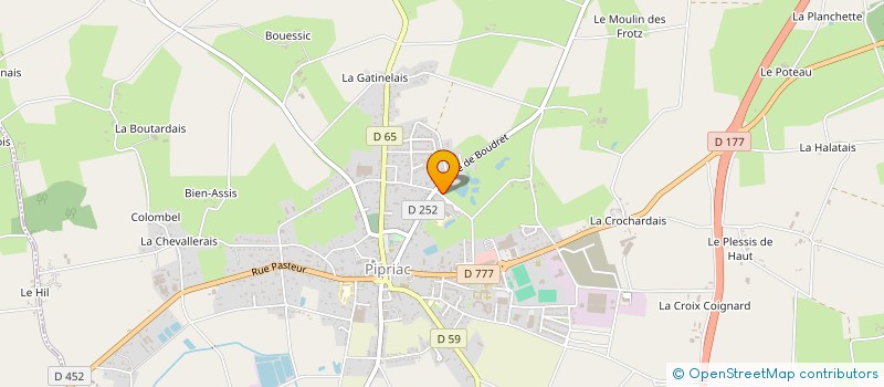 localisation de l'entreprise SCI VETERINAIRE DE LA PIERRE BLEUE  PIPRIAC