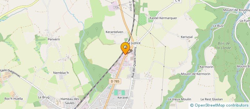 localisation de l'entreprise SCI VETERINAIRE PLEYBER CHRIST  PLEYBER-CHRIST