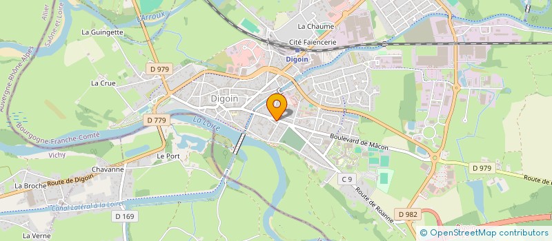 localisation de l'entreprise SCI VETERINAIRES DE DIGOIN  DIGOIN