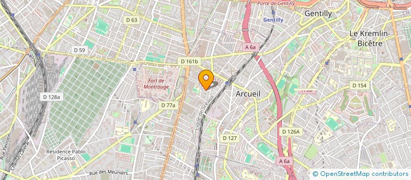 localisation de l'entreprise SCI VETIENNE  ARCUEIL