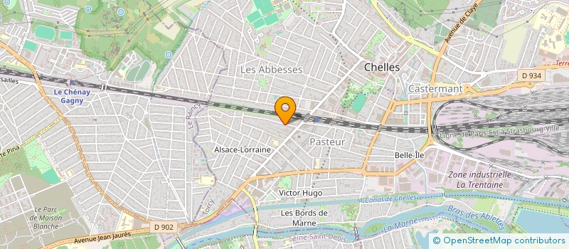 localisation de l'entreprise SCI VETIMMO  CHELLES