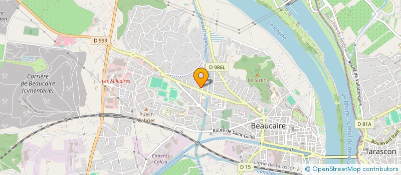 localisation de l'entreprise SCI VETO 3  BEAUCAIRE