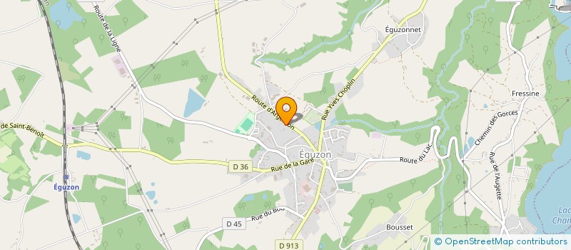 localisation de l'entreprise SCI ''VETO'' à EGUZON-CHANTOME
