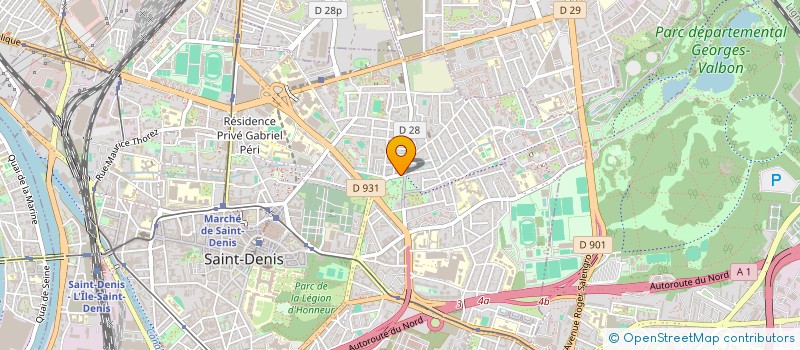 localisation de l'entreprise SCI VETO  SAINT-DENIS
