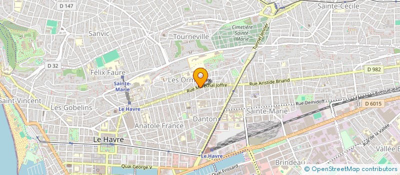 localisation de l'entreprise SCI VETO JOFFRE à LE HAVRE