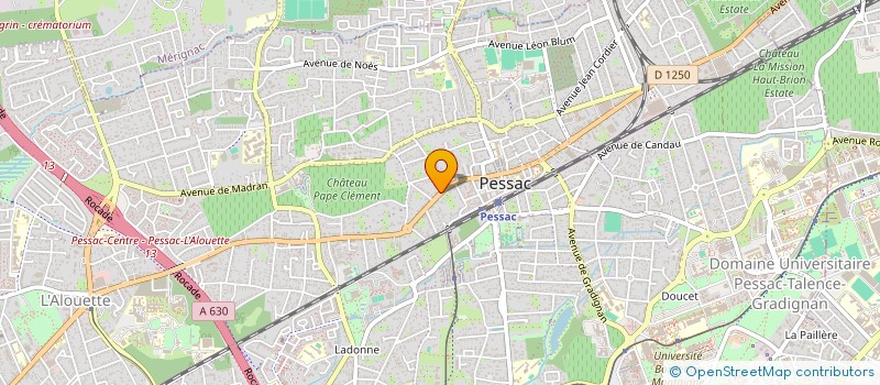 localisation de l'entreprise SCI VETO PASTEUR à PESSAC
