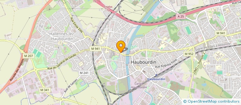 localisation de l'entreprise SCI VETO WEPPES  HAUBOURDIN