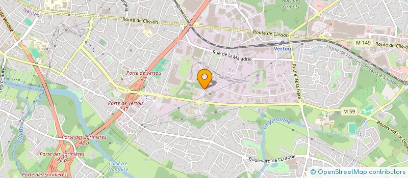 localisation de l'entreprise SCI VETOCEANE  VERTOU