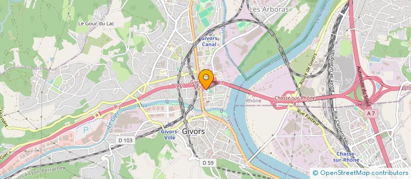 localisation de l'entreprise SCI VETOGIER  GIVORS