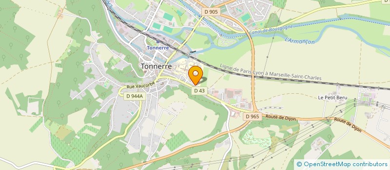 localisation de l'entreprise SCI VETONNERRE  TONNERRE