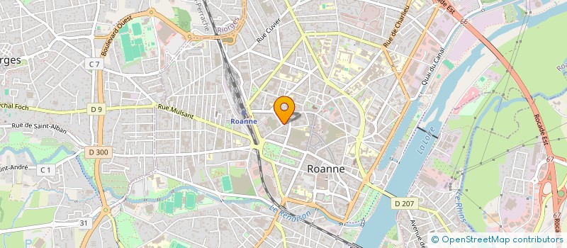 localisation de l'entreprise SCI VETOSOUB  ROANNE