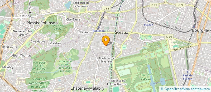 localisation de l'entreprise SCI VETT à SCEAUX