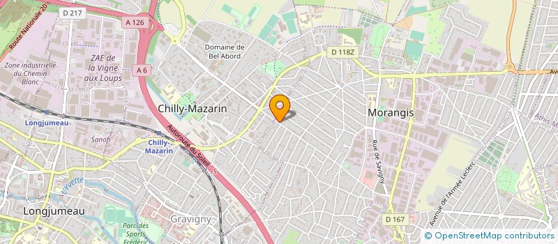 localisation de l'entreprise SCI VEVA  MORANGIS