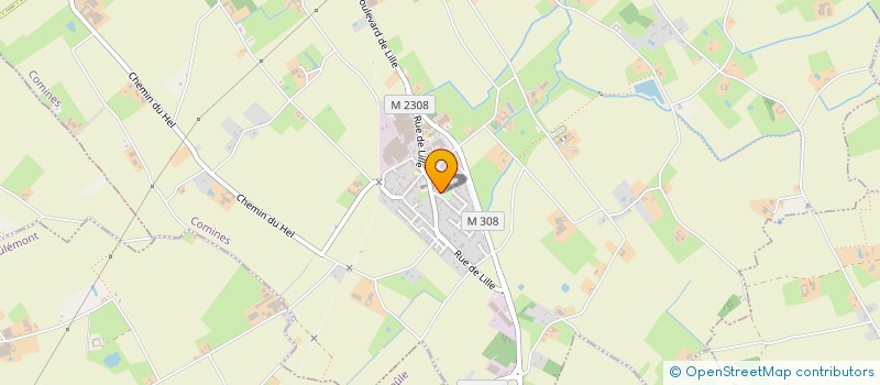 localisation de l'entreprise SCI VEVA  COMINES