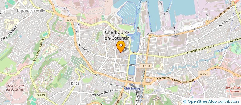 localisation de l'entreprise SCI VEVA à CHERBOURG-EN-COTENTIN