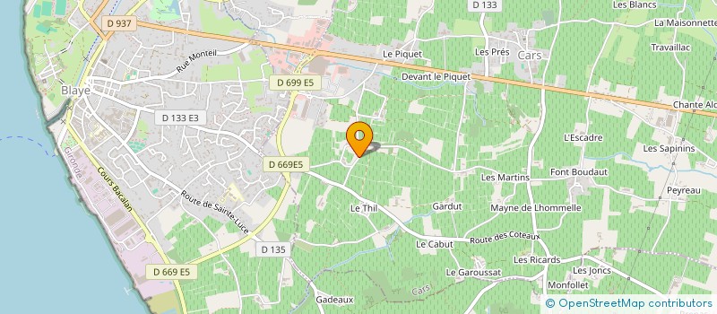 localisation de l'entreprise SCI VEXA  CARS