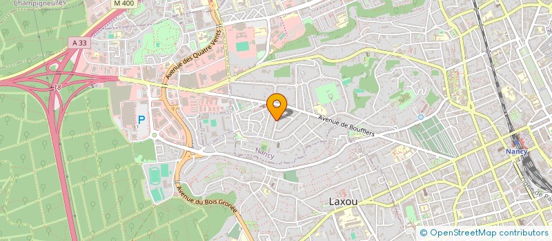 localisation de l'entreprise SCI VEYP  NANCY