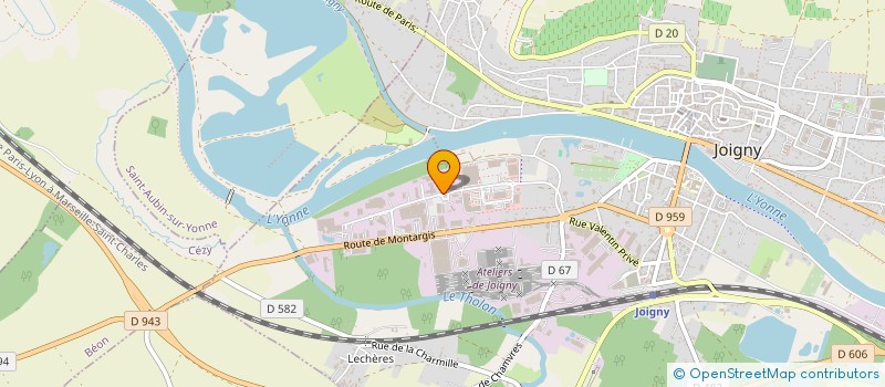 localisation de l'entreprise SCI VEYRAND LEMAITRE à JOIGNY