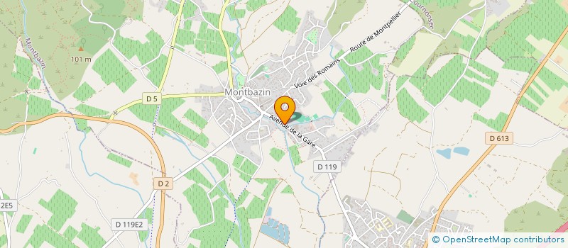 localisation de l'entreprise SCI VEYRON  MONTBAZIN