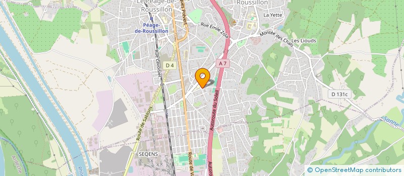 localisation de l'entreprise SCI VEYSEL  ROUSSILLON