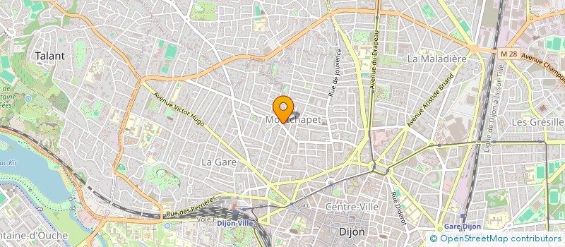 localisation de l'entreprise SCI VEYSSIERE à DIJON