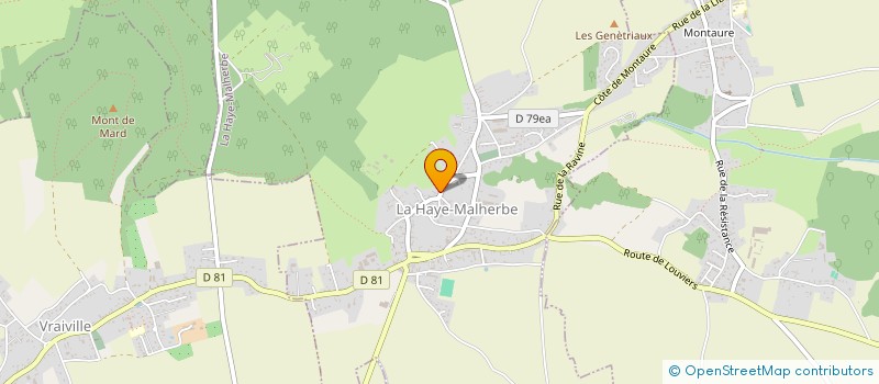 localisation de l'entreprise SCI VEZ  LA HAYE-MALHERBE