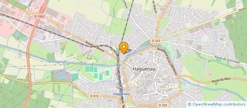 localisation de l'entreprise SCI VF  HAGUENAU