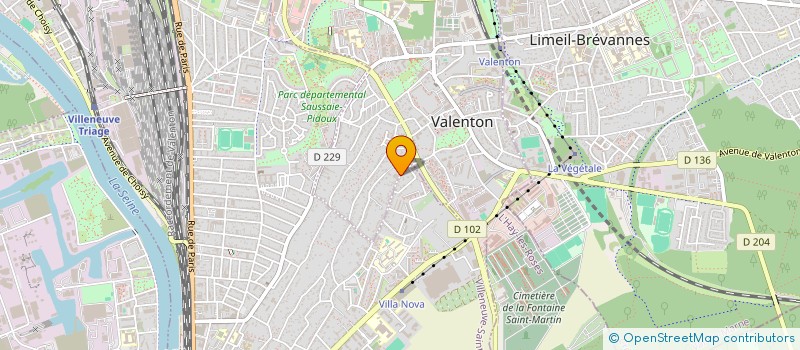 localisation de l'entreprise SCI VF IMMO à VALENTON