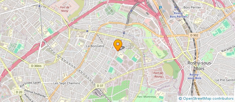 localisation de l'entreprise SCI VF INVESTISSEMENTS à MONTREUIL