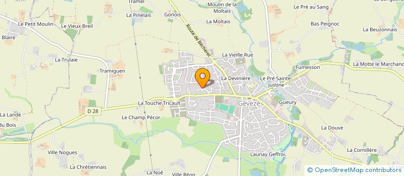 localisation de l'entreprise SCI VF JAG  GEVEZE