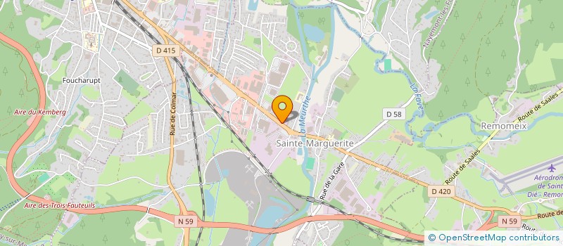 localisation de l'entreprise SCI VFGS  SAULCY-SUR-MEURTHE