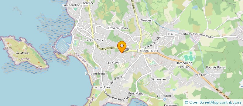 localisation de l'entreprise SCI VFIMMO  TREBEURDEN