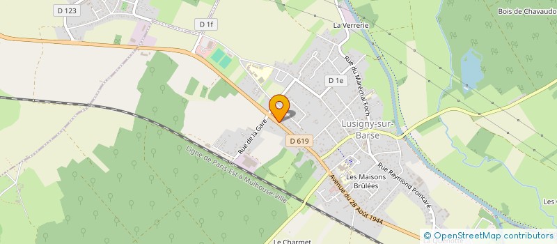 localisation de l'entreprise SCI VFJ à LUSIGNY-SUR-BARSE