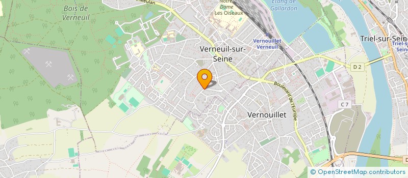 localisation de l'entreprise SCI VFJP  VERNEUIL-SUR-SEINE