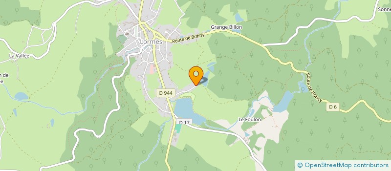 localisation de l'entreprise SCI VFM  LORMES