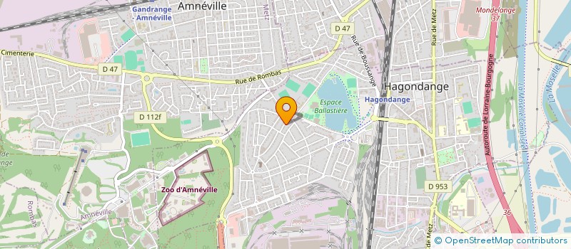 localisation de l'entreprise SCI VFO à HAGONDANGE