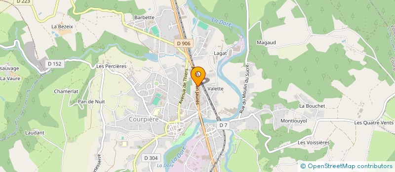 localisation de l'entreprise SCI VFRF à COURPIERE