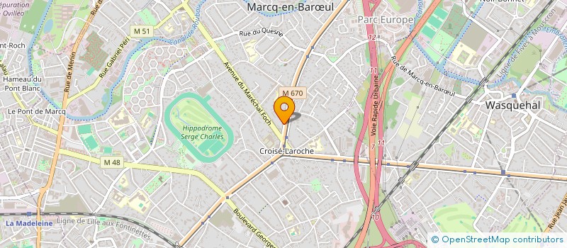 localisation de l'entreprise SCI VG IMMO à MARCQ-EN-BARŒUL