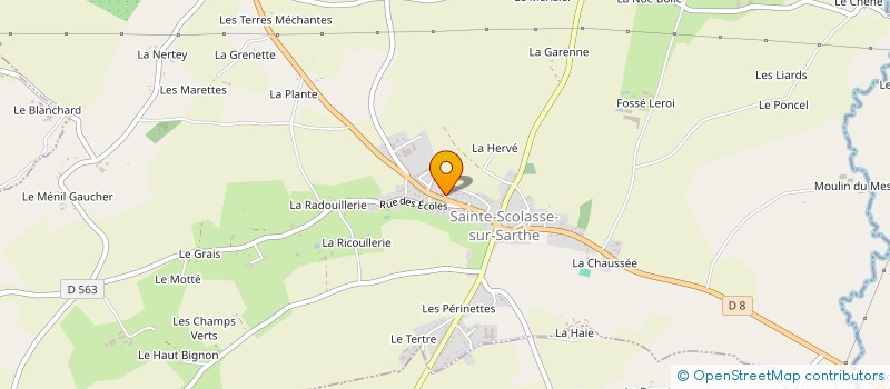 localisation de l'entreprise SCI VGOSSET à SAINTE-SCOLASSE-SUR-SARTHE
