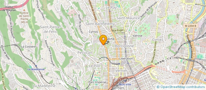 localisation de l'entreprise SCI VGPI à NICE