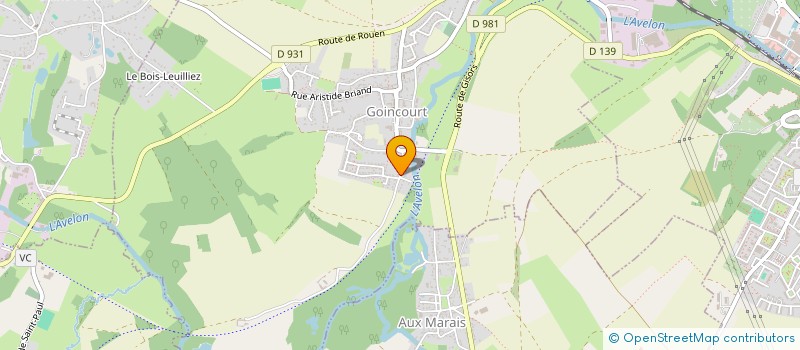 localisation de l'entreprise SCI VGVF  GOINCOURT