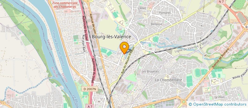 localisation de l'entreprise SCI VH  BOURG-LES-VALENCE